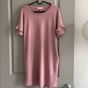 Nordstrom lush knit mauve dress